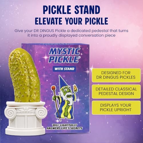 DR DINGUS Mystic Pickle with Stand | 100 Responses | Magic Fortune Teller
