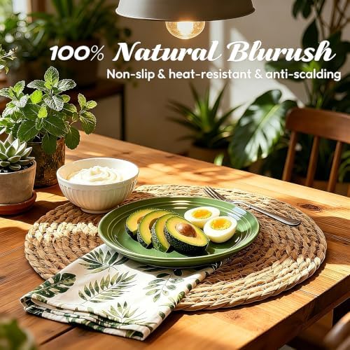 13" Round Woven Placemats Set of 12, Plate Chargers for Dining Table