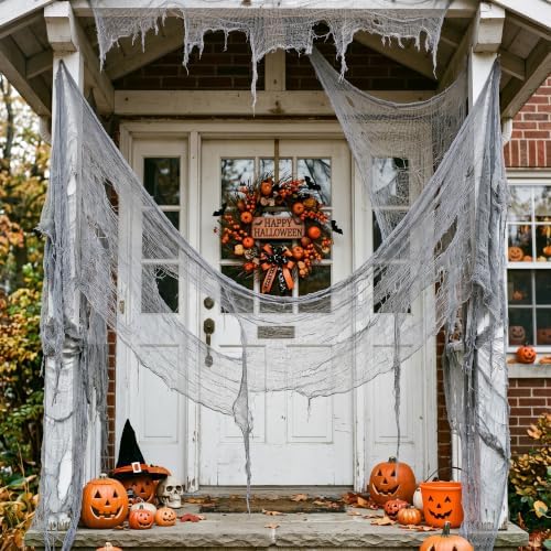 500'' x 39''Large Halloween Creepy Cloth, Spooky Gauze Decoration