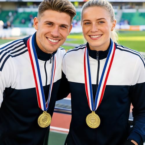 Gold Medals for Awards,1st Winner Medals for Sports, Competitions, Party, Olympic Style, 2 Inches