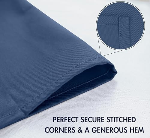 Ruvanti Cloth Napkins Set of 12, Cotton Enrich 18”x18” - Ocean Blue