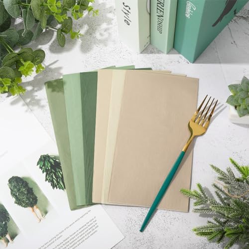 Whaline 120 Pcs Sage Green Guest Napkin Nude Sage Green Color Disposable Paper Pack Wedding Dinner Hand Napkin Towel for Bathroom Birthday Bridal Shower Party Supplies