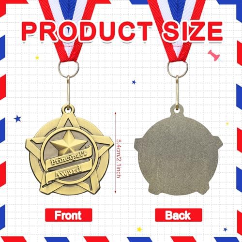 Quelay 30 Pcs 2 Inches Award Medals Bulk Medals Bulk with Neck Ribbons Metal Trophy Award Prize Gift for Tournaments, Competitions, Party, Kids and Adults