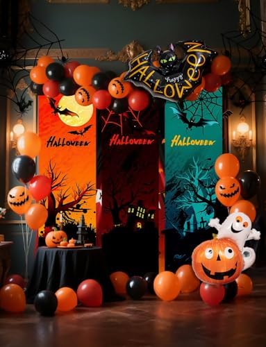 Halloween Balloon Garland Arch Kit, Orange and Black Balloons