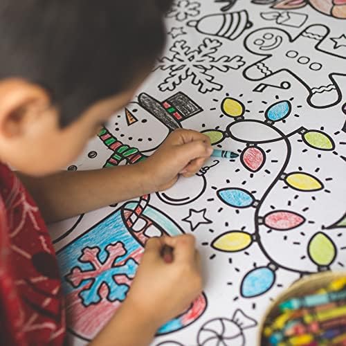 Tiny Expressions Christmas Coloring Tablecloth