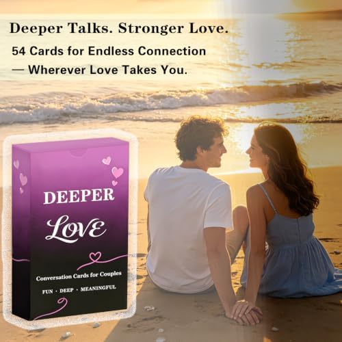 Couples Conversation Card Game - 54 Fun Questions for Date Night