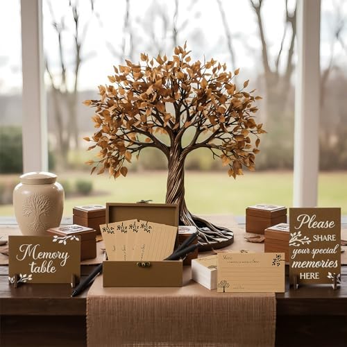Gilprop 112 Pcs Share a Memory Cards for Celebration of Life, Tree