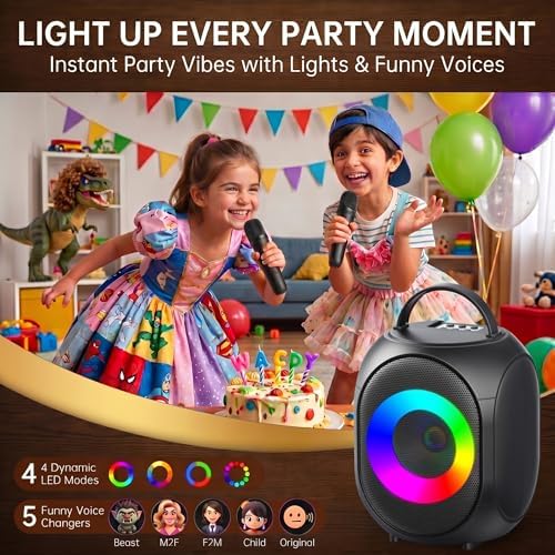 Kinglucky Karaoke Machine for Kids & Adults,Portable,Gifts for Loved One