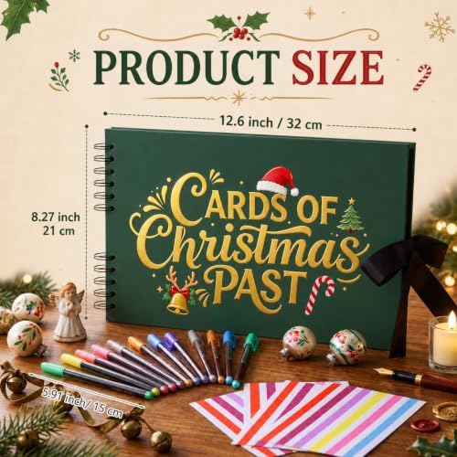 Dunzoom Christmas Scrapbook Kit, 80 Page Card of Christmas Past Photo Album