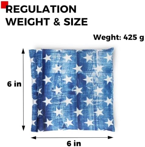SPORT BEATS Cornhole Bags Set of 8 - Regulation 6"x6" 14-16 oz