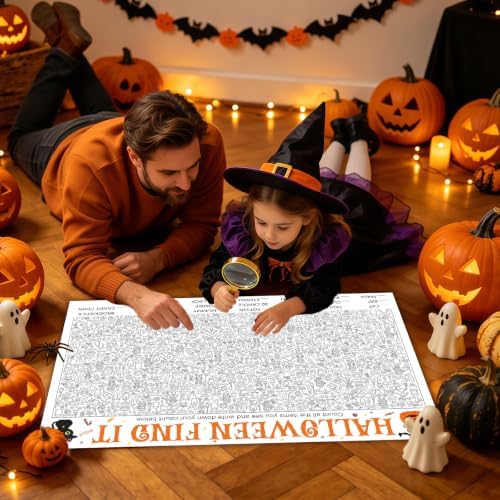 Giant Halloween Word Pattern Find It Game for Family Office Large Group