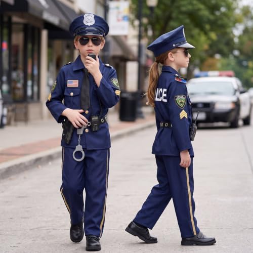 Police Costume for Kids Halloween Role Play with Accessories