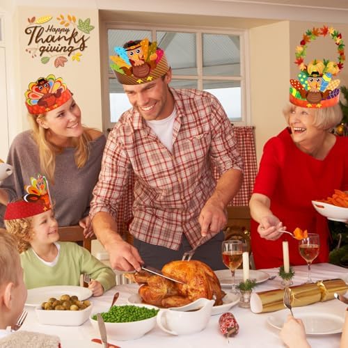 36 Set Thanksgiving Turkey Hat Craft Kits for Kids