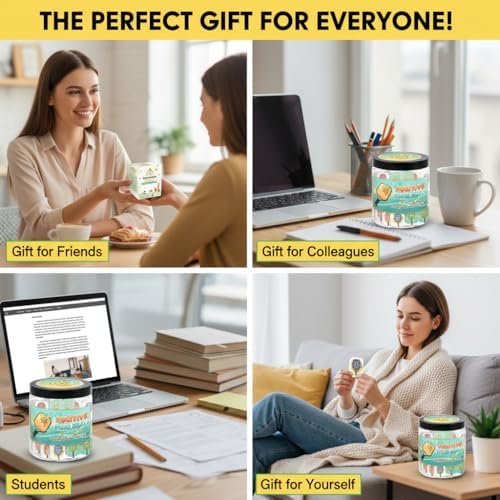 Positive Pickleball Jar With 60 Affirmation Cards, Emotional Support, Funny Pickleball Gifts for Women, Cute Pickleball Ball Paddles Decorations