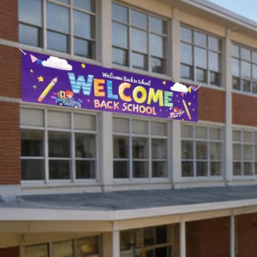 Nuxovilar 78x17" Welcome Back to School Banner