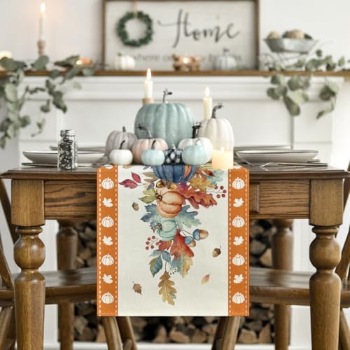 Artoid Mode 210 GSM Fall Table Runner Home Party Decor 13x48 Inch