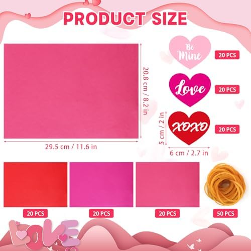 Valentines Games for Kids, 50 PACK Valentine's Punch Game DIY Gifts Party Favors Includes 50 Pcs 16oz Plastic Cups, 60 Sheets Tissues, 60 Stickers for School Activity Classroom Prizes Supplies