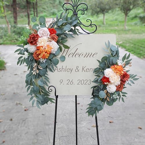 ponatia Artificial Wedding Arch Flowers Set of 2