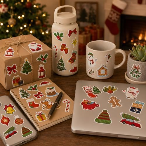 Stocking Stuffers for Kids | 100 PCS Cute Christmas Stickers