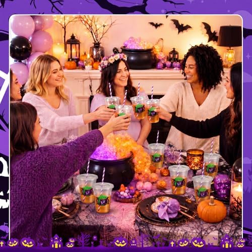 FillTouch 50 Pcs Halloween a Baby Is Brewing Baby Shower Party Cups