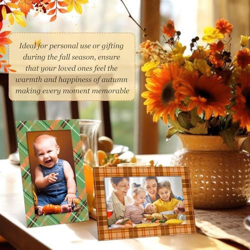 AmazingSpark 50 Pack Fall Paper Photo Picture Frames Bulk Craft