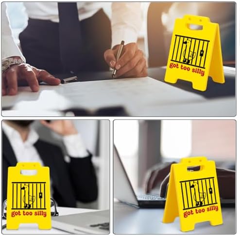 Funny Jail Goose Office Desk Decor Trendy Humor Got Too Silly Goose Sign