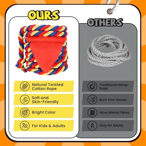 ropoda Field Day Games, Outdoor Carnival Games Potato Sack Race Bags for Adults and Kids, Bean Bags, Soft Plastic Cones,Ring Toss Set,Egg and Spoon Race, Outdoor Games Easter