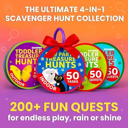 Scavenger Hunt for Toddlers 3-5 - Treasure Hunt for Kids Ages 4-8 Card Game