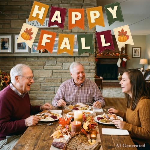Happy Fall Banner Fall Decorations for Home Indoor Outdoor