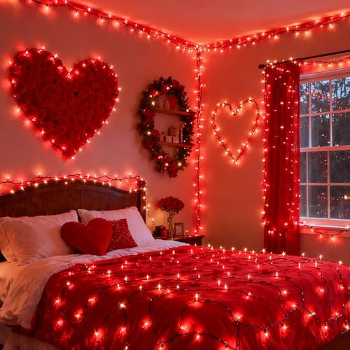 Brizled Smart Red & Green Color Changing Christmas Lights 200 LED 66 ft