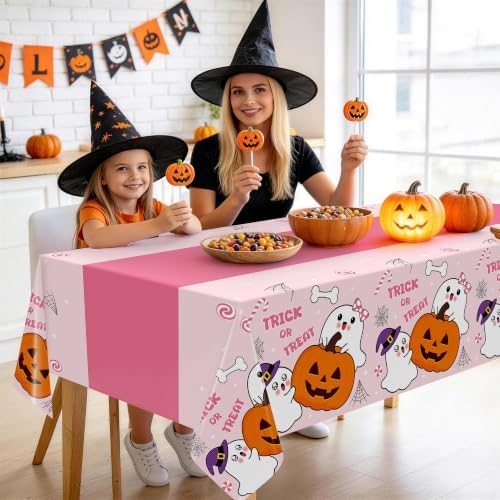 Childom 3 Pack Halloween Tablecloth Rectangle Table,Halloween Decorations