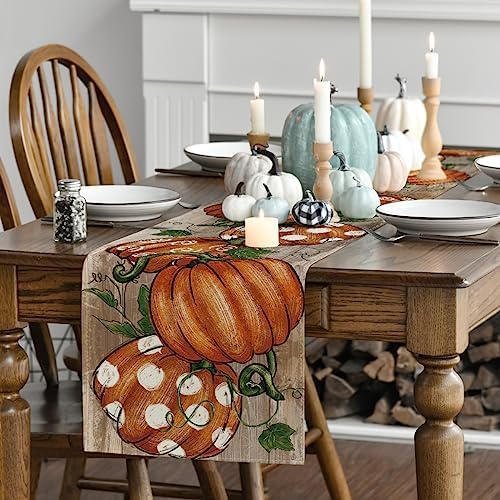 Artoid Mode 210 GSM Fall Table Runner Home Party Decor 13x48 Inch