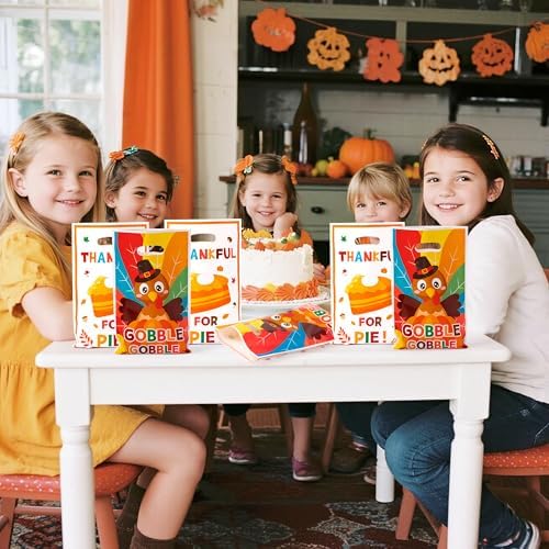 Haooryx Thanksgiving Day Turkey Favor Bags Gift Wrapping Decorations