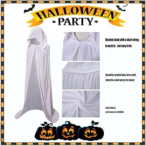 Hooded Cloak Long Velvet Cape for Christmas Halloween Cloak Costumes Hooded Cape Masquerade Dress Up