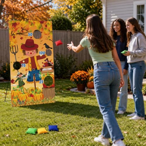 Fall Festival Games, Fall Decorations Outdoor Games Bean Bag Toss