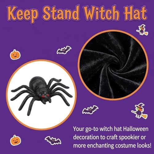Kendane Halloween Decorations Witch Hat,Cosplay Costume Hat for Party Decor