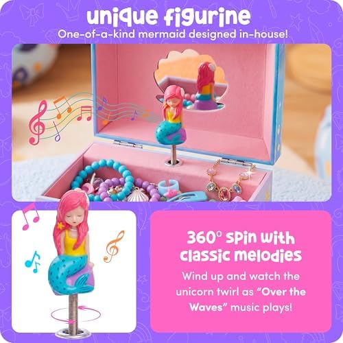 Giggle & Honey® Musical Mermaid Jewelry Box for Girls