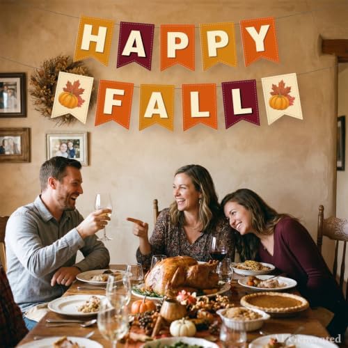 Happy Fall Banner Fall Decorations for Home Indoor Outdoor