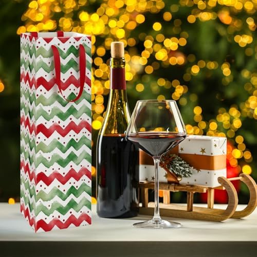 TaoBary 12 Pcs Christmas Wine Bags with Handles, Classic