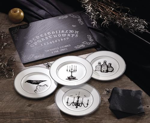 Lenox Vintage Halloween Porcelain Dessert Plates, Set of 4