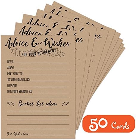 Twerp 50 Retirement Party Advice and Wishes Cards | Retirement Party Decorations and Supplies for the Newly Retired | Guest Book Alternative