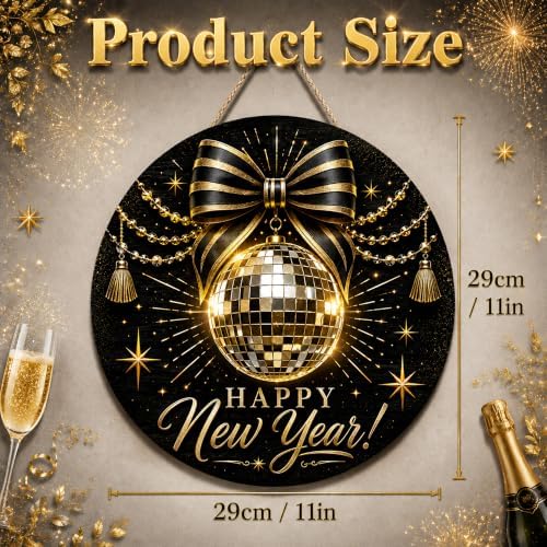New Years Decorations 2027 - Happy New Year Sign for Front Door