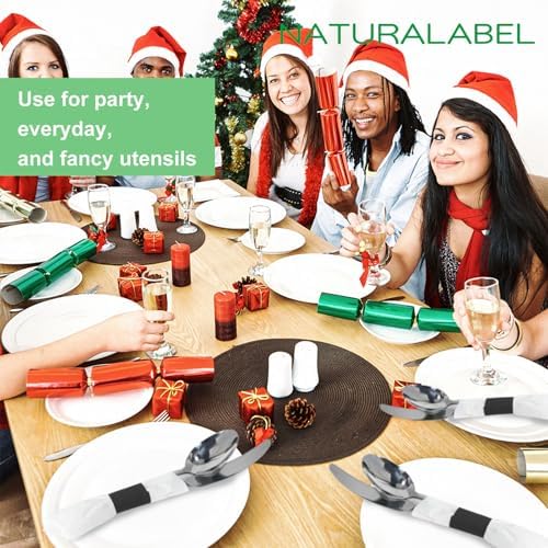 NATURALABEL Self-Adhesive Napkin Bands, Bulk Pack of 20,000, Black