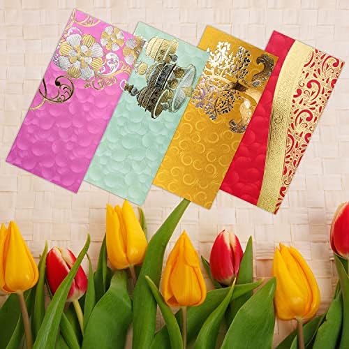 PARTH IMPEX Shagun Gift Envelope (Pack of 10) Assorted Color Designs