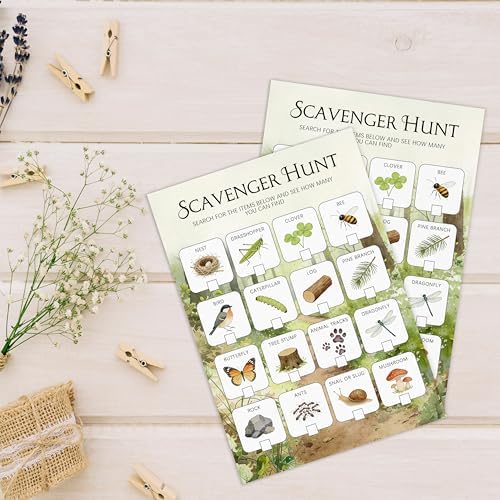 Nature Scavenger Hunt Cards for Road Trips and Camping, Travel Activities-6