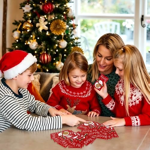 Christmas Scratch Off Cards, Fun Holiday Scratch Off Cards for Party, Christmas Lottery Tickets for Family Activities, Raffle Prize Card