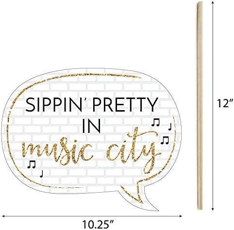 Nash Bash Bridal Shower Photo Booth Prop Kit, DIY Cardstock Props - 20pc