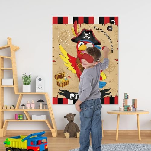 WERNNSAI Pirate Party Game for Kids Boys Pirate Party Decorations