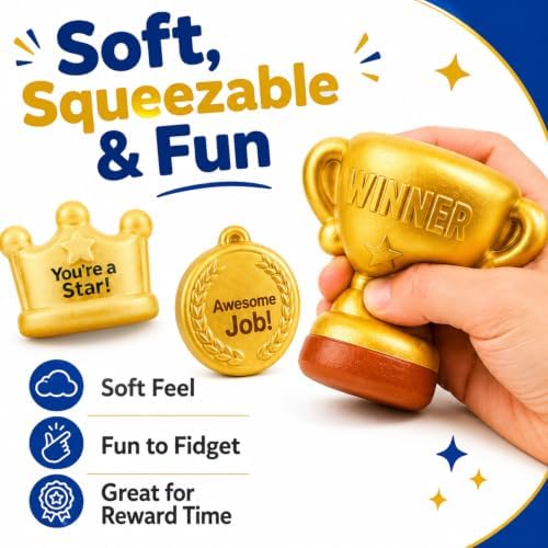 Kids Squishy Toys Bulk 24 Pack, Classroom Reward Prizes for Kids, Goodie Bag Stuffers , Party Favor Toys, Prize Box Fidgets, Carnival Game Prizes, Teacher Rewards for Students