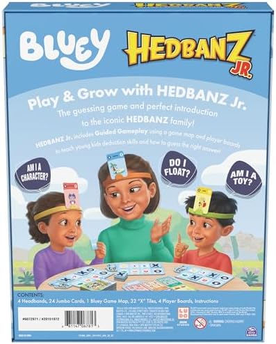 Spin Master Games Bluey Hedbanz Jr. Board Game for Families